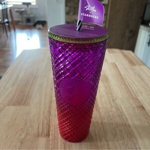 NWT Starbucks 24oz Tumbler She X This Designer Spring 2024 Jeweled